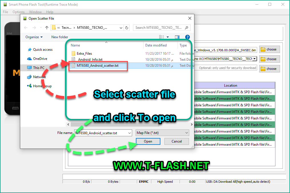 scatter file sp flash tool
